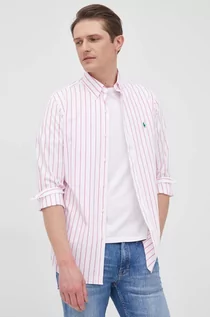 Koszule męskie - Ralph Lauren Polo Polo koszula męska kolor różowy regular z kołnierzykiem button-down - grafika 1