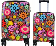 Walizki - Walizka mała kabinowa SUNBAG kwiatki 32 litry - miniaturka - grafika 1