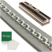 Bransolety męskie - Gruba Męska Bransoletka Garibaldi 22Cm/11Mm Srebro Pr. 925 Szeroka Prezent - miniaturka - grafika 1