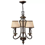 Lampy sufitowe - Elstead Lighting Plymouth 3Lt Chandelier HK/PLYMOUTH3 Elstead lampa wisząca stylowa abażurowa HK/PLYMOUTH3 ) - miniaturka - grafika 1