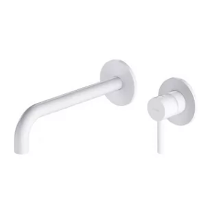 Omnires Y Bateria umywalkowa podtynkowa z długą wylewką biały mat Y1215HLWM - Baterie umywalkowe - miniaturka - grafika 1