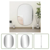 Lustra - The Living Store Lustro ścienne srebrne 40x30 cm - miniaturka - grafika 1