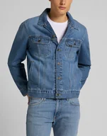 Kurtki męskie - Męska Kurtka Jeansowe Lee Rider Jacket Washed Camden L89Zljpi-2Xl - miniaturka - grafika 1