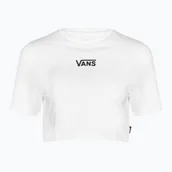 Koszulki i topy damskie - Koszulka damska Vans Flying V Crew Crop Ii white - miniaturka - grafika 1
