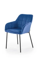 Krzesła - Krzesło Tapicerowane do Jadalni K305 Granatowe ean: 5905248118072 - miniaturka - grafika 1