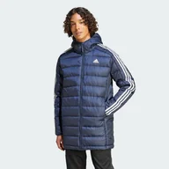 Kurtki męskie - Essentials 3-Stripes Light Down Hooded Parka - miniaturka - grafika 1