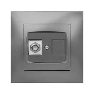 Wyłączniki światła i elektryczne - LEDart ELEKTRO - PLAST antenowe CARLA grafitowy ELEKTRO - PLAST - miniaturka - grafika 1