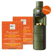 Glukometry i akcesoria dla diabetyków - Zestaw Zuccarin, morwa biała, 2 x 120 tabletek + bidon z szufladkami na lekarstwa gratis - miniaturka - grafika 1