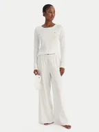 Piżamy damskie - Tommy Hilfiger Piżama UW0UW06157 Écru Regular Fit - miniaturka - grafika 1