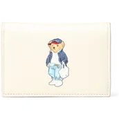 Portfele - POLO RALPH LAUREN Bear Etui na karty kredytowe Skórzany 10 cm biały - miniaturka - grafika 1