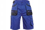 Spodnie sportowe męskie - BE-01-009 - krótkie spodnie robocze, bawełna 20%, poliester 80% - royal/czarny 62 - miniaturka - grafika 1