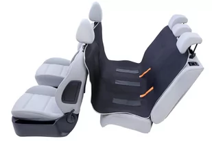 Kardiff Kardimata Anti Slip Z Zamkiem (Podstawowa) 123X154 Czarna- Mata Samochodowa Na Tylne Fotele - Transportery dla kotów - miniaturka - grafika 1