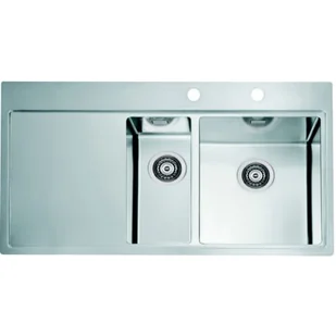 Alveus PURE 60 stal SATYNA 1103655 - Zlewozmywaki - miniaturka - grafika 1
