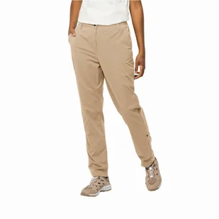 Damskie spodnie Jack Wolfskin DESERT ROLL UP PANTS W sand storm - 34 - Spodnie sportowe damskie - miniaturka - grafika 1
