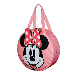 Myszka Minnie Face -Torba Plażowa Jumbo, Czarna, 53 x 50 cm - Torebki damskie - miniaturka - grafika 1