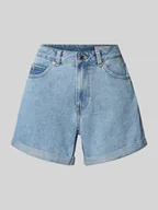 Spodenki damskie - Szorty jeansowe o kroju relaxed fit z mieszanki bawełny model ‘ZURI’ - miniaturka - grafika 1