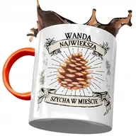 Kubki - Kubek Pomarańczowy Dla Wandy Żony na Prezent z Nadrukiem ze Zdjęciem+ Opakowanie na prezent (wzór 01) - miniaturka - grafika 1