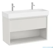 Szafki łazienkowe - Roca Tura Unik zestaw szafka z umywalką 100x43x60 BIAŁY MAT A852038558 - miniaturka - grafika 1