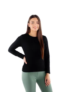 Damska bluzka prążkowana Długi Rękaw Ilona czarna Golden Queen r.XL - Bluzki damskie Damska bluzka prążkowana Długi Rękaw Ilona czarna Golden Queen r.XL - Bluzki damskie - miniaturka - grafika 1