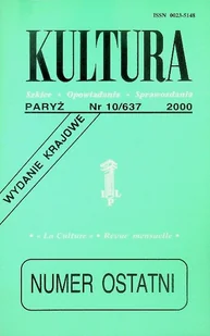 Kultura Nr 10 / 00 szkice opowiadania sprawozdania - Książki o kulturze i sztuce - miniaturka - grafika 1