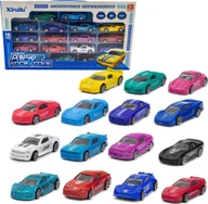 Samochody i pojazdy dla dzieci - DK Zestaw Samochodów, Metalowe Autka Resoraki 16 Sztuk - miniaturka - grafika 1