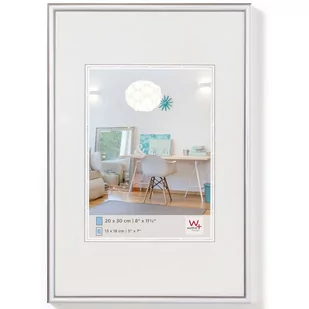 Walther kv015b New Lifestyle tworzywo sztuczne ramka, srebro, 60 x 80 cm KV080S - Ramki na zdjęcia - miniaturka - grafika 1