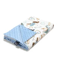 Koce i narzuty dla dzieci - LA MILLOU LEKKI KOCYK MINKY - L - PRINCE - WIND BLUE - miniaturka - grafika 1