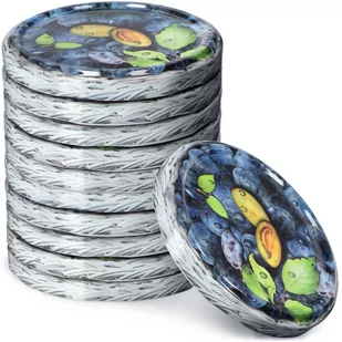 Metalowe wieczka do słoików Virbo 10 szt. 82mm "Śliwki" - Pojemniki kuchenne Metalowe wieczka do słoików Virbo 10 szt. 82mm "Śliwki" - Pojemniki kuchenne - miniaturka - grafika 1