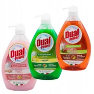 Płyny do naczyń - Zestaw DUAL POWER włoski płyn do naczyń Delicato Mani + Cytryna + Aloe&Melo - miniaturka - grafika 1