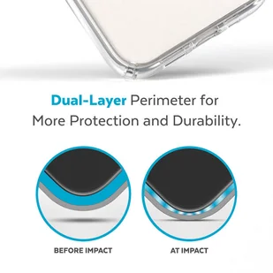 Speck Presidio Perfect-Clear + MagSafe - Etui iPhone 14 Plus z powłoką MICROBAN (Clear) - Etui i futerały do telefonów - miniaturka - grafika 2