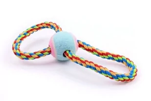 Chico Chico Zabawka przeciągacz ósemka z piłką dla psów 27cm - Zabawki dla psów - miniaturka - grafika 1