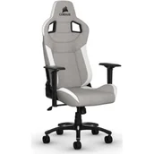 Fotele gamingowe - CORSAIR T3 Rush Szaro-Biały (CF-9010030-WW) - miniaturka - grafika 1