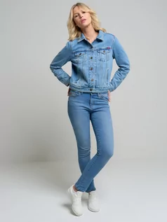 Spodnie damskie - Spodnie jeans damskie Adela Straight 160 - grafika 1