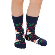 Skarpetki męskie - Skarpetki świąteczne w pieski 32-34 świąteczne skarpetki dziecięce w pieski - miniaturka - grafika 1