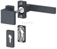 Klamki - Dublin - Komplet pochwyt-klamka na krótkim szyldzie, kolor antracyt mat - miniaturka - grafika 1