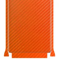Szkła hartowane na telefon - Folia naklejka skórka strukturalna na TYŁ+BOKI do Huawei Mate 30 5G -  Carbon Pomarańczowy - apgo SKINS - miniaturka - grafika 1