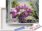 Malowanie po numerach - Malowanie po numerach Bukiet Bzów 40x50cm Bez / beliart - miniaturka - grafika 1