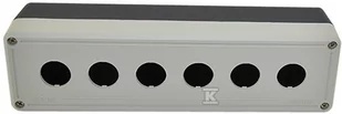 emas elektroteknik Kaseta sterownicza 6-otworowa fi22 pusta  czarno-szara IP65 T0-PY6BOS T0-PY6BOS - Inne akcesoria elektryczne - miniaturka - grafika 1