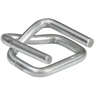 Akcesoria do pakowania - B2B Partner Zapinki druciane do taśm PES/PP, ocynkowane, 16 mm, 1000 szt. 588.3015.0.3 - miniaturka - grafika 1