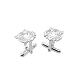 Spinki do mankietów i krawatów - Spinki do mankietów Tygrys azjatycji - ze srebra próby 925 (S1247) - miniaturka - grafika 1