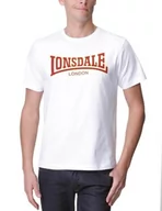 Koszulki męskie - Lonsdale Classic Slimfit męska koszulka z długim rękawem (T-shirt Classic Slimfit), kolor: biały , rozmiar: xxl - miniaturka - grafika 1