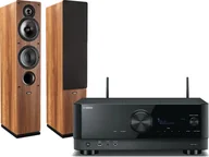 Zestawy stereo - Yamaha RX-A6A czarny + Tesi 561 orzech - miniaturka - grafika 1