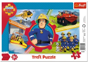 Trefl Puzzle ramkowe 15 Dzień Strażaka Sama - Puzzle - miniaturka - grafika 2