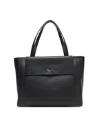 Torebki damskie - Calvin Klein Torebka Ck Re-Lock Medium Shopper LV04F3223G Czarny - miniaturka - grafika 1