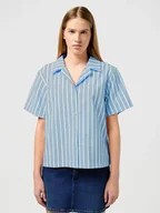 Bluzki damskie - Wrangler Bluzka w kolorze błękitnym - miniaturka - grafika 1