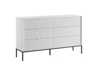 Komody - Komoda Nova Ks-154 Czarny / Biały - miniaturka - grafika 1