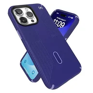 Etui i futerały do telefonów - Speck Etui na iPhone'a 15 Pro Max, zapięcie ClickLock, kompatybilne z MagSafe, uchwyt ochronny przed upadkiem - miękkie w dotyku etui na telefon 16.7 cm - Presidio2 Grip Future niebieski/fioletowy - miniaturka - grafika 1