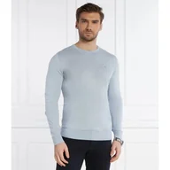 Swetry męskie - Calvin Klein Sweter Regular Fit z dodatkiem jedwabiu - miniaturka - grafika 1