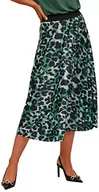 Spódnice - Vila Damska spódnica Vinitban Print Skirt/Su-Noos, Mineral Green/Aop:kia, XXL - miniaturka - grafika 1