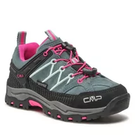 Buty trekkingowe dziecięce - CMP Kids Rigel Low Trekking Shoes Wp 3Q13244 Mineral Green/Purple Fluo - miniaturka - grafika 1